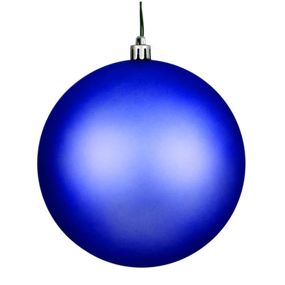 Vickerman 6" Periwinkle Matte Ball Ornament 4 per Bag