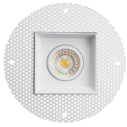 Goodlite 3 Inch Trimless Square LED Single Gimbal Fixture, Selectable Color Temperature, 27,30,35,41,50K