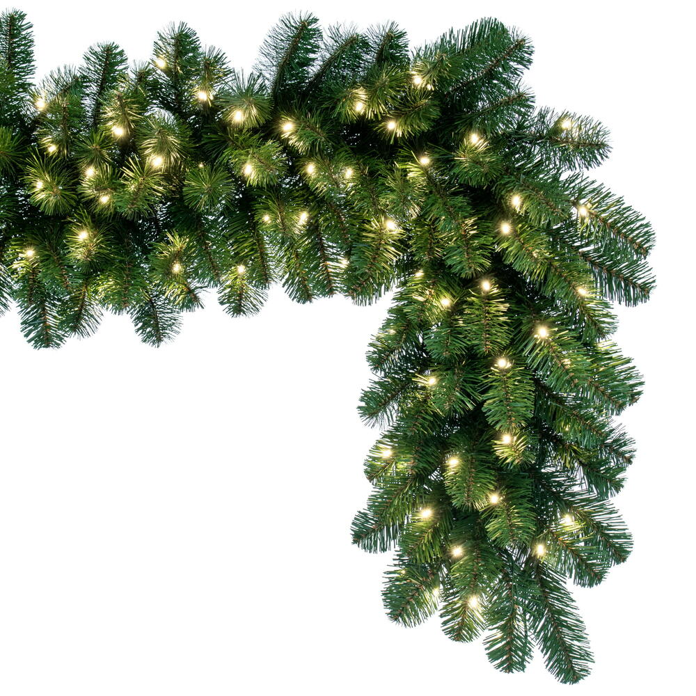 Vickerman 9' x 24" Oregon Fir Artificial Christmas Garland Warm White LED Lights