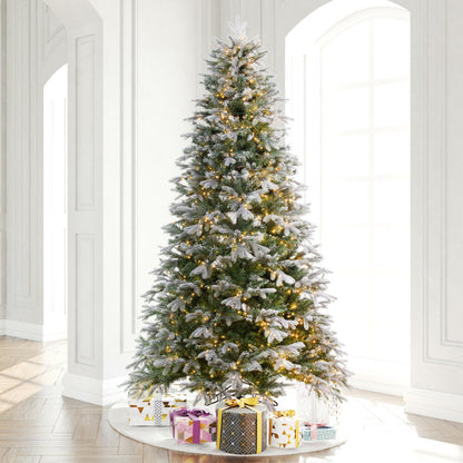 Vickerman 9' x 66" Frosted Douglas Fir Artificial Christmas Tree with Warm White LED Lights.