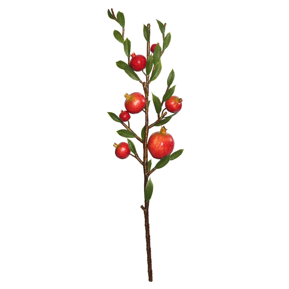 Vickerman 25" Artificial Red Pomegranate Spray.