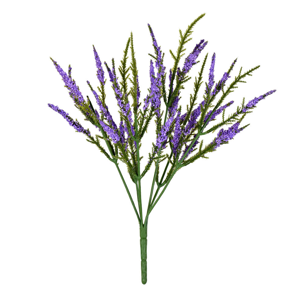 Vickerman 13" Artificial Purple Blazing Star Bush Pack of 3.