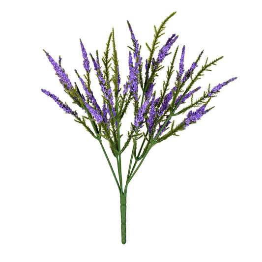 Vickerman 13" Artificial Purple Blazing Star Bush Pack of 3.