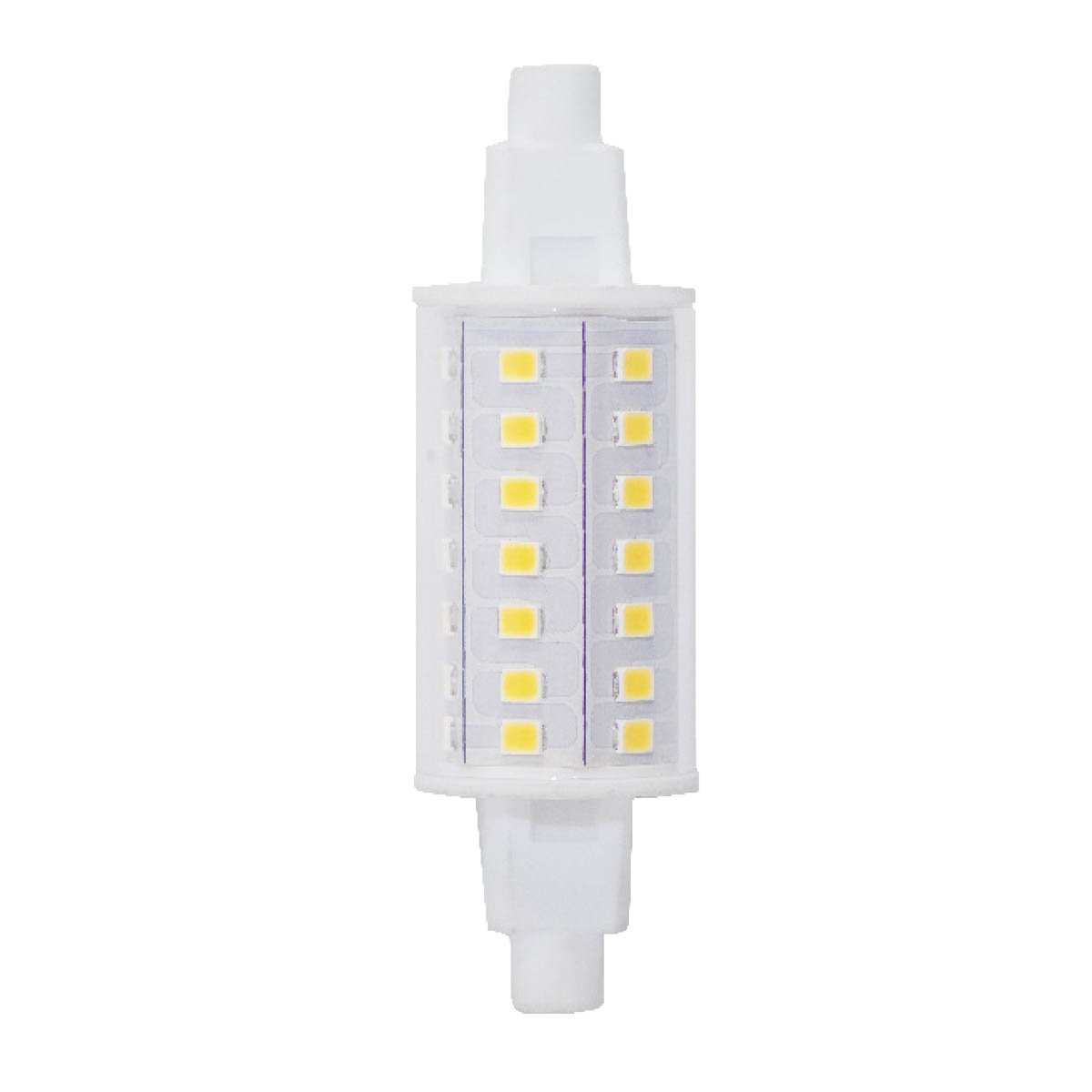 BULBRITE LED J-TYPE RECESSED SINGLE CONTACT (R7S) 6W DIMMABLE CLEAR LIGHT BULB 3000K/SOFT WHITE LIGHT 50W EQUIVALENT