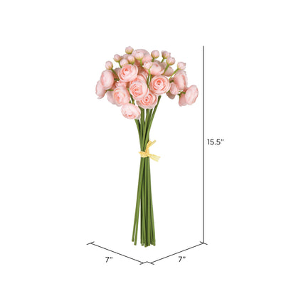 Vickerman 15.5'' Artificial Pink Lotus Bundle.