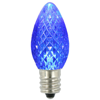 Vickerman C7 LED Blue Faceted Twinkle Bulb bag of 25