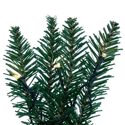 Vickerman 9' x 14" Camdon Fir Artificial Pre-Lit Garland, 100 Battery Operated Lights