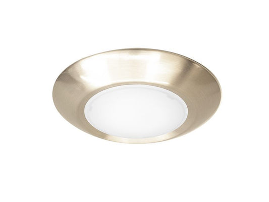 Westgate 6In Disk Light 15W 5Cct C90 ETL Es Ja8 T24 Wet Location With Rec. ACcessories, Bn, Residential Lighting, 15W, 1000 Lumens, 27K/30K/35K/40K/50K, Brushed Nickel Finish, TRIAC Dimming