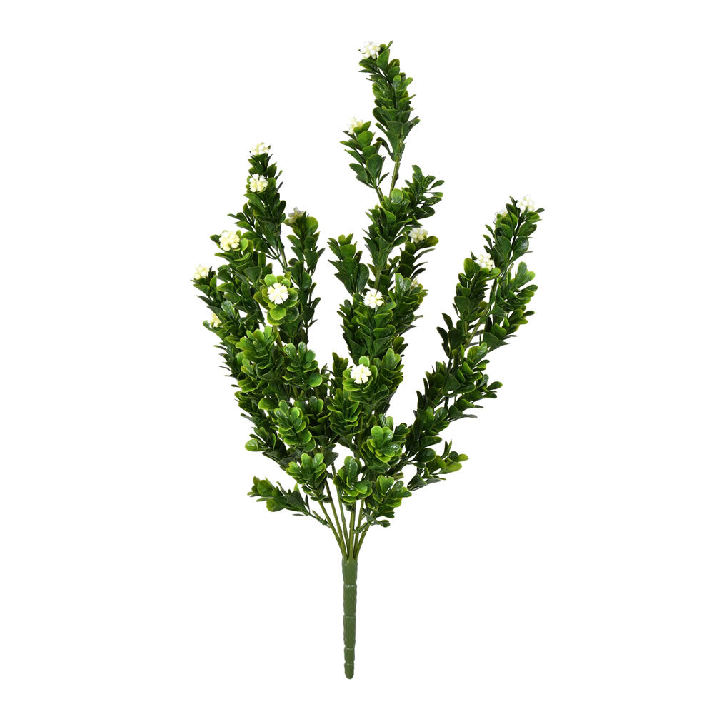 Vickerman 19" Artificial UV Coated White Small Rambling Bush.