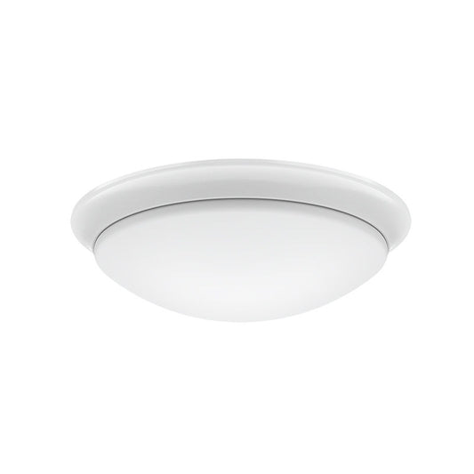 Westgate 13In LED Dome Flush Mount 24W 1800 Lumens 5Cct 27/30/35/40/50K 120V R80 Dim Es, ETL, Fcc, Wht, Residential Lighting, 24W, 1800 Lumens, 27K/30K/35K/40K/50K, White Finish, Dimmable Down To 10% Using A Standard TRIAC LED Dimmer