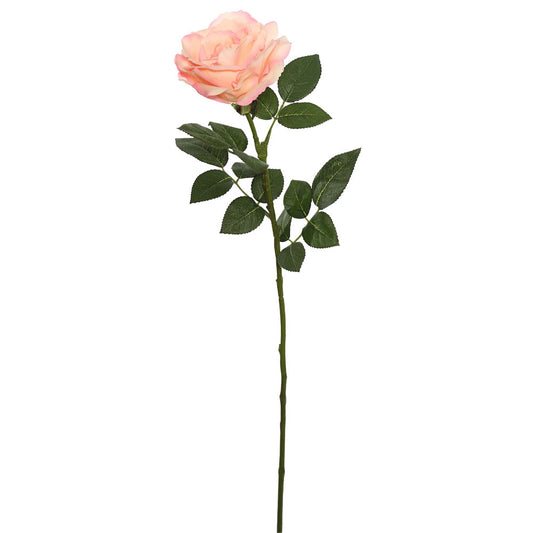 Vickerman 27'' Artificial Peach Natural Touch Rose Stem