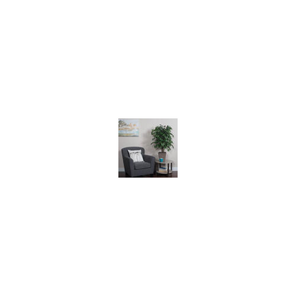Vickerman 4' Artificial Ficus Bush Square Brown Plastic Container