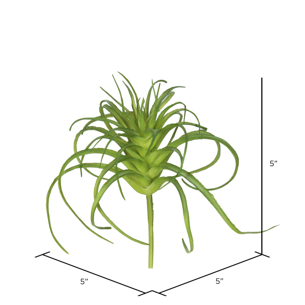 Vickerman 5" Artificial Green Grass Stem Set of 6