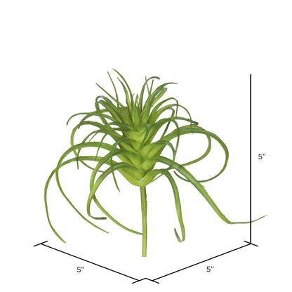 Vickerman 5" Artificial Green Grass Stem Set of 6