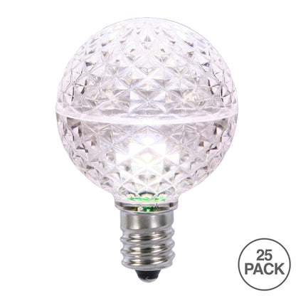 Vickerman G50 LED Pure White Replacement Bulb package of 25