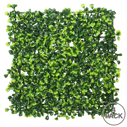 Vickerman 10" Artificial Green Square Boxwood Matt 4 Per Pack.