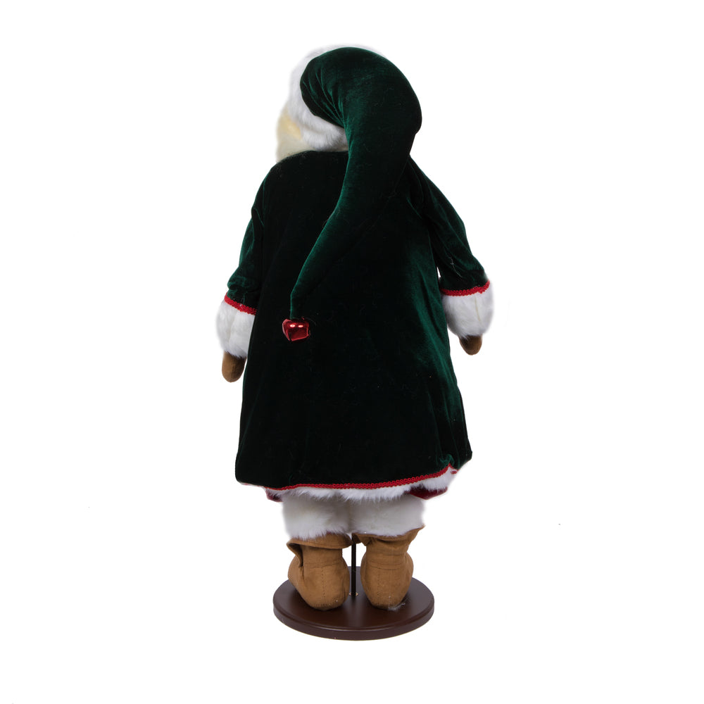 Vickerman 28" Jingle Bell Collection Santa Doll with Stand