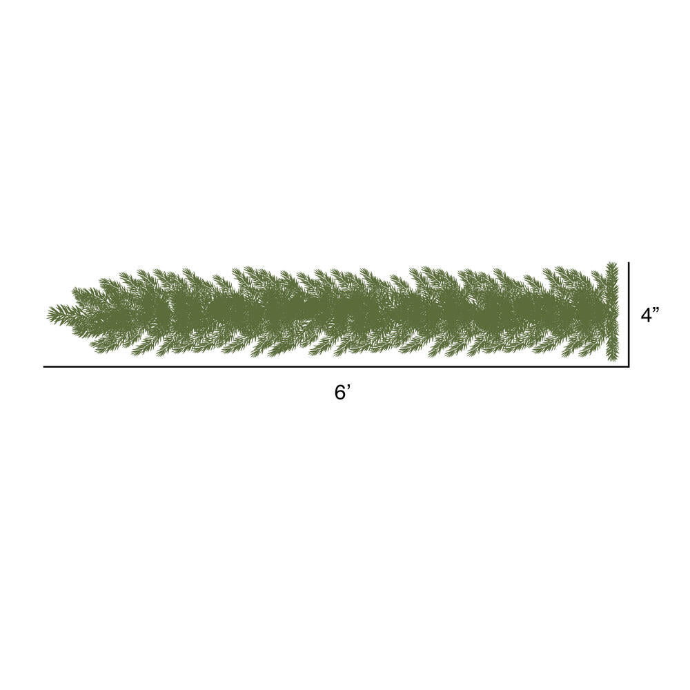 Vickerman 6' Hemlock-Angel Pine Artificial Christmas Garland Unlit