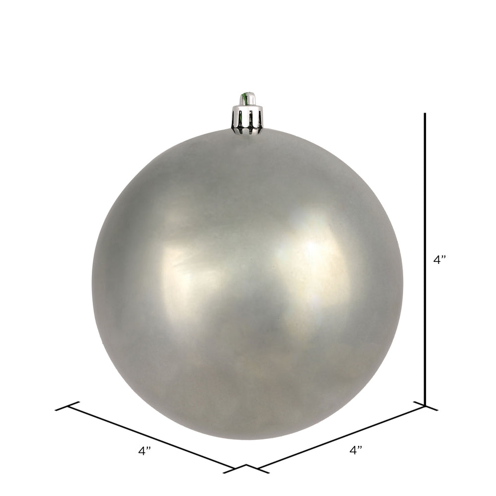 Vickerman 4" Wrght Iron Shiny Ball Ornament 6 per Bag
