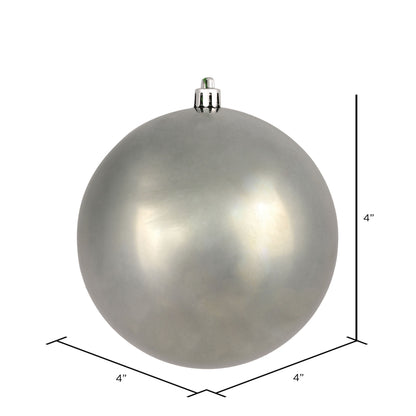 Vickerman 4" Wrght Iron Shiny Ball Ornament 6 per Bag