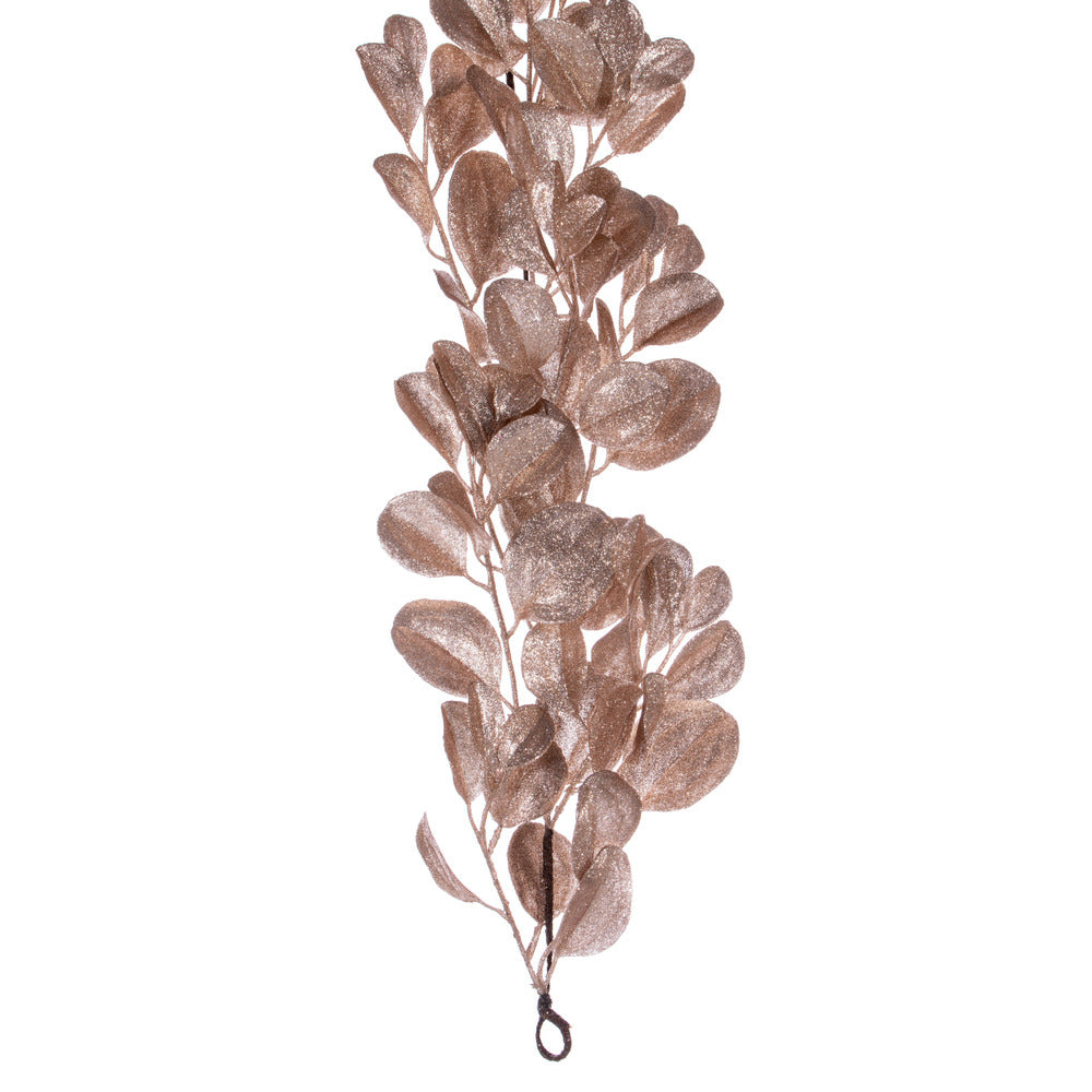 Vickerman 6' Café Latte Artificial Dogwood Glitter Garland.
