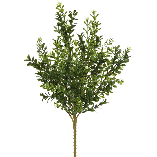 Vickerman 18" Artificial Green Boxwood Bush Pack of 3