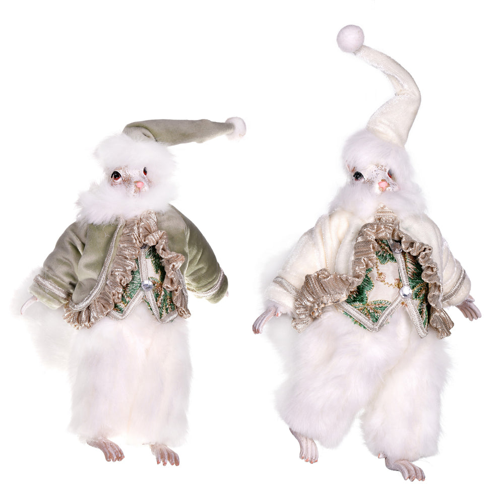 Vickerman 7.5" Jewel-Tide Greetings Collection Squirrel Ornament Assortment Pack of 2