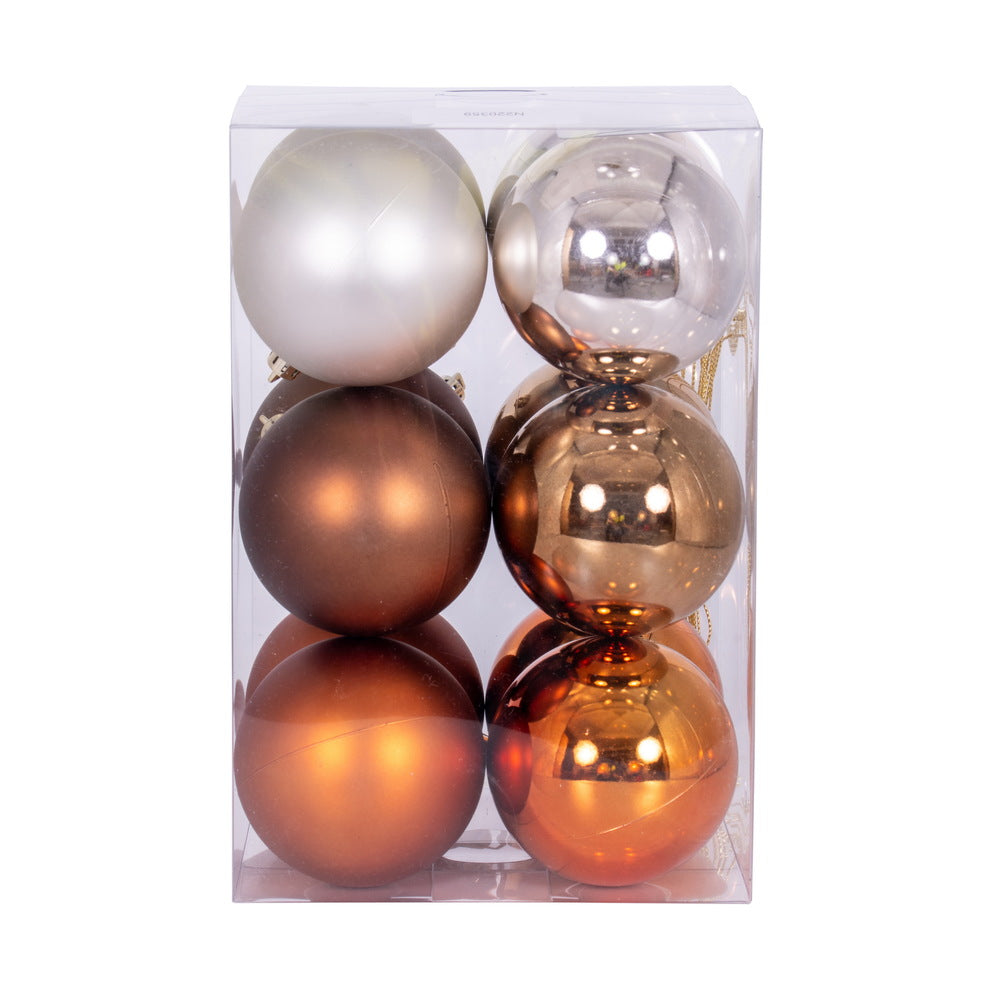 Vickerman 3" Oat Mocha and Copper Ornament Assortment 12 per box.