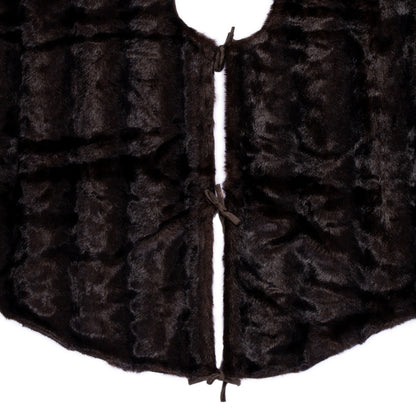 Vickerman 72" Cocoa Mink Faux Fur Tree Skirt