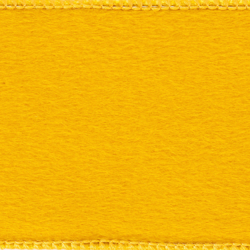 Vickerman 2.5" x 10 Yards Mustard Fur Felt Ribbon