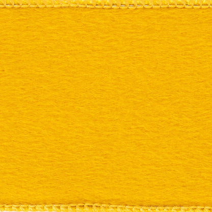 Vickerman 2.5" x 10 Yards Mustard Fur Felt Ribbon