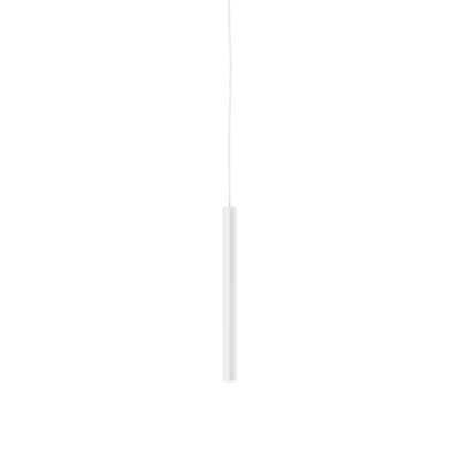 DALS Lighting Modern Cylindrical Hanging Pendant Light With Flat Canopy, LED Kitchen Office Lighting