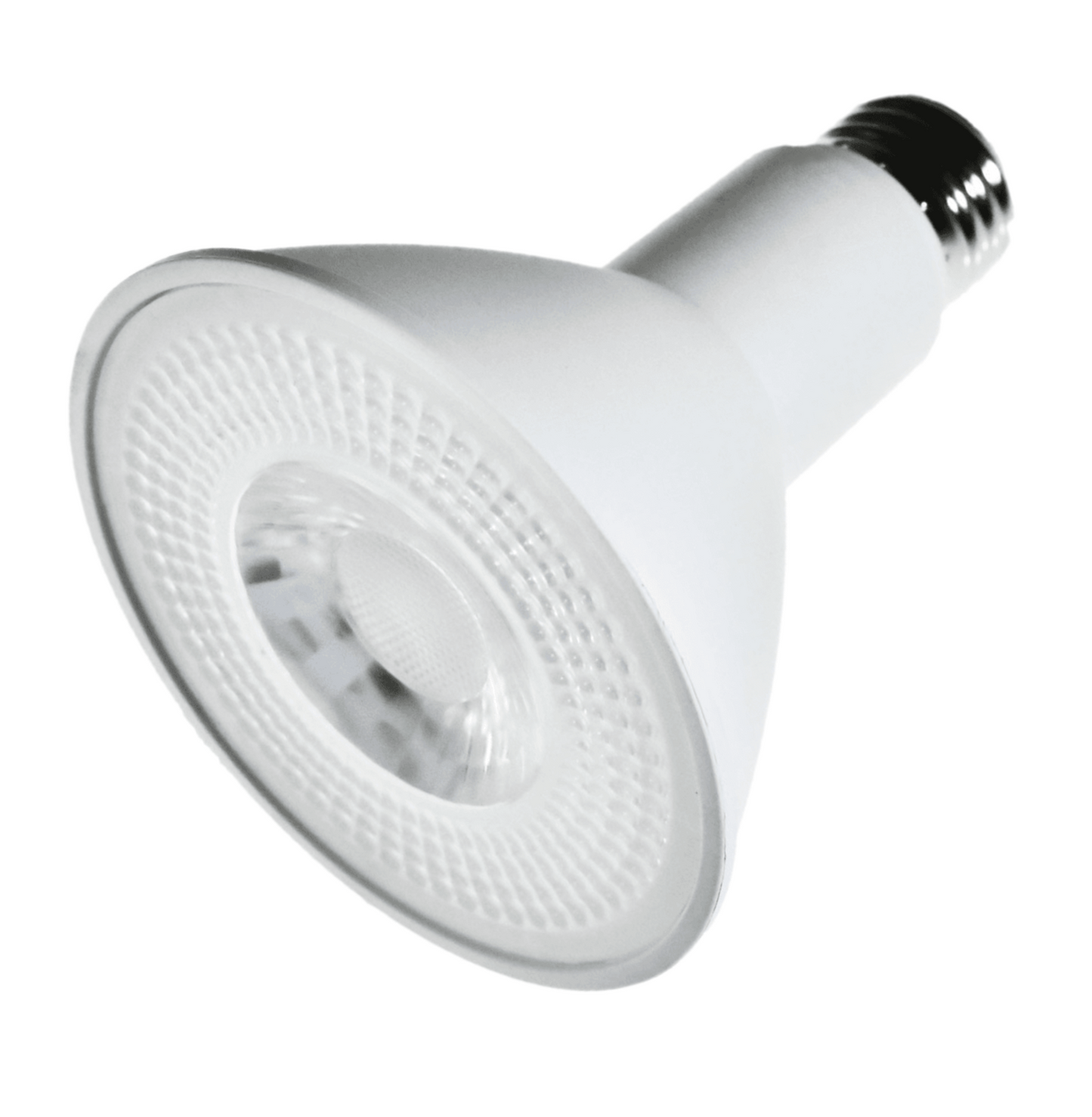 Damar PAR30 LED Long Neck Flood Light Bulb 8W 800 Lumen E26 Medium Base 3000K Soft White Ideal for Track & Recessed Spot Light Bulbs 120V CRI80 40° Beam Angle White Finish Pack of 3