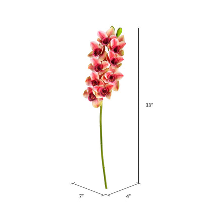 Vickerman 33" Artificial Purple Cymbidium Stem
