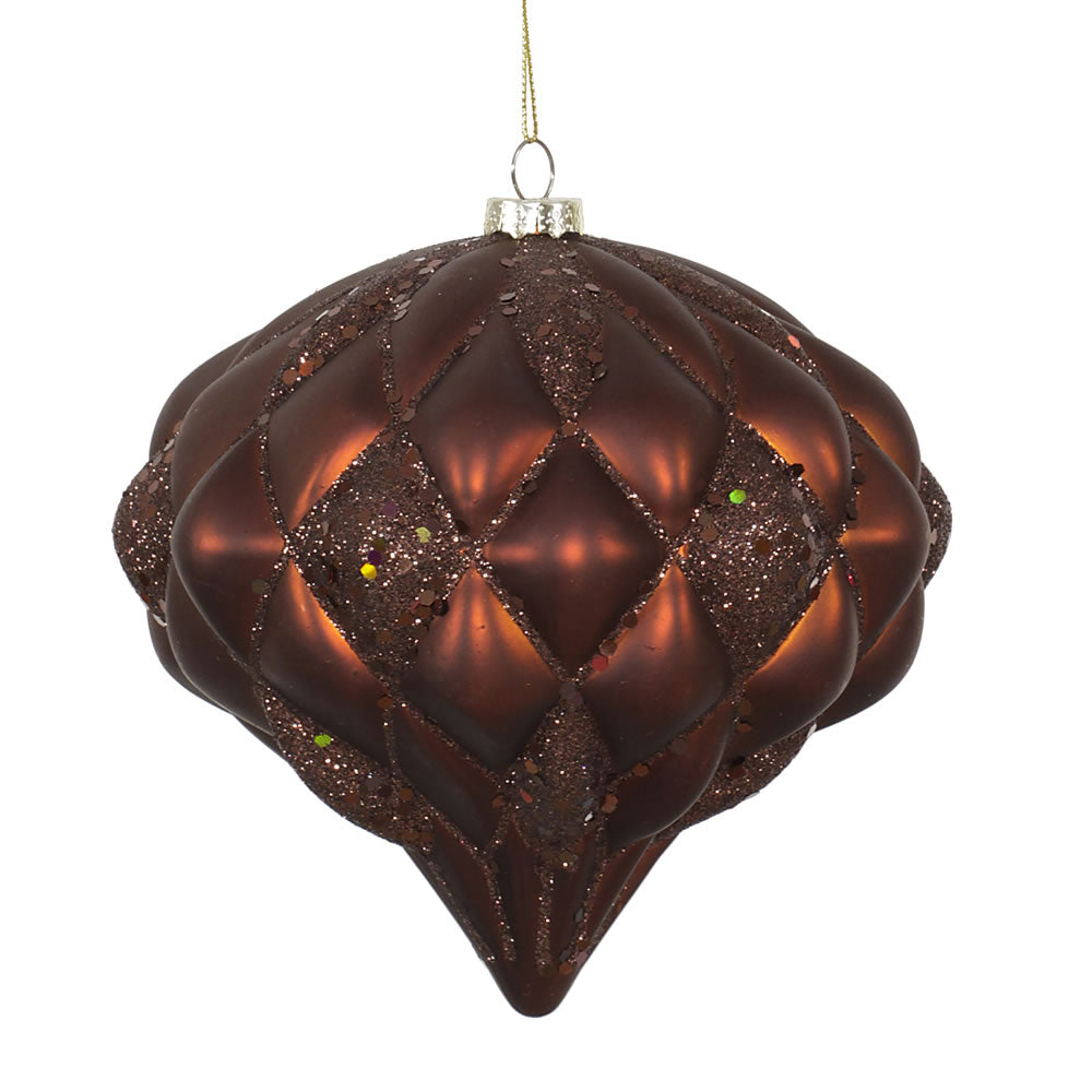 Vickerman 145Mm Diamond Onion*1Pc/Bag-Matte Copper with Matching Glitter Shatterproof and a Secure Cap