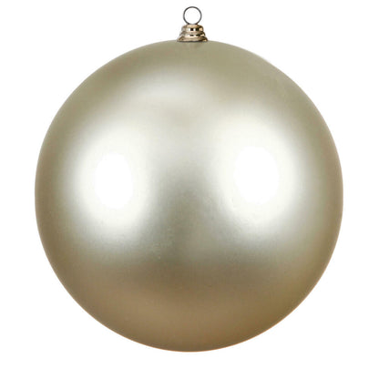 Vickerman 15.75" Champagne Matte Ball Christmas Ornament UV Resistant