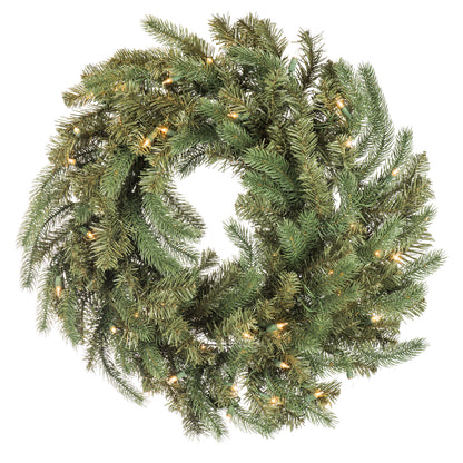 Vickerman 30" Colorado Spruce Artificial Christmas Wreath Warm White LED Lights