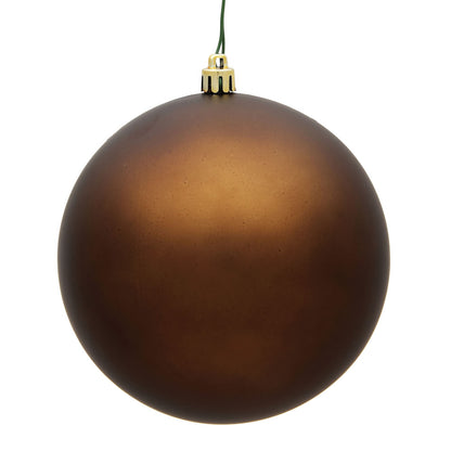 Vickerman 3" Mocha Matte Ball Ornament 12 per Bag