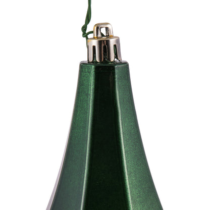 Vickerman 8" Emerald Candy Finish Diamond Finial Ornament Pack of 2