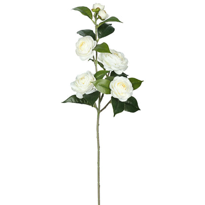 Vickerman 29" Artificial Cream Camellia Spray