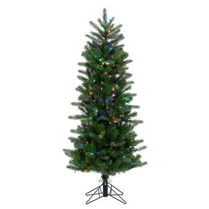 Vickerman 5.5' Carolina Pencil Spruce Artificial Christmas Tree Multi-Colored Dura-Lit®LED Lights