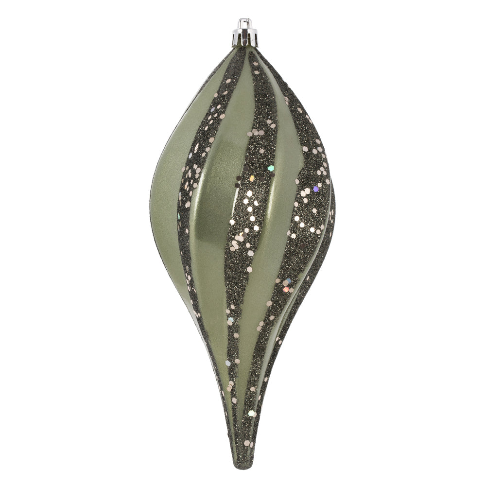 Vickerman 8" Wrought Iron Candy Glitter Swirl Drop