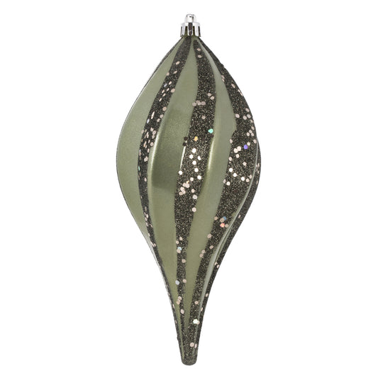 Vickerman 8" Wrought Iron Candy Glitter Swirl Drop