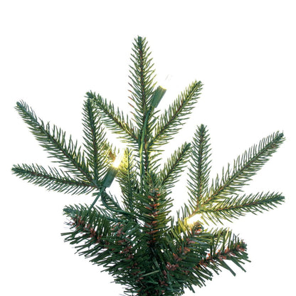 Vickerman 7.5' Bixley Pencil Fir Artificial Christmas Tree Warm White Dura-lit LED Lights