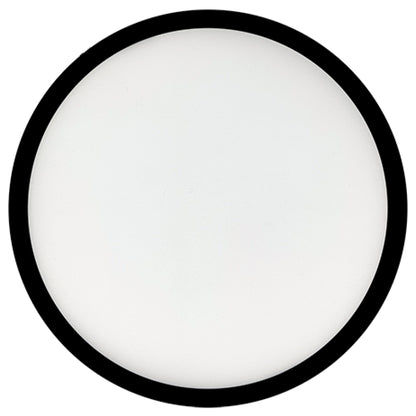Bulbrite 773609 9 in.Round 17-Watt 3000K LED Flush Mount Light, 1400 Lumens, Black