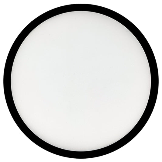 Bulbrite 773609 9 in.Round 17-Watt 3000K LED Flush Mount Light, 1400 Lumens, Black