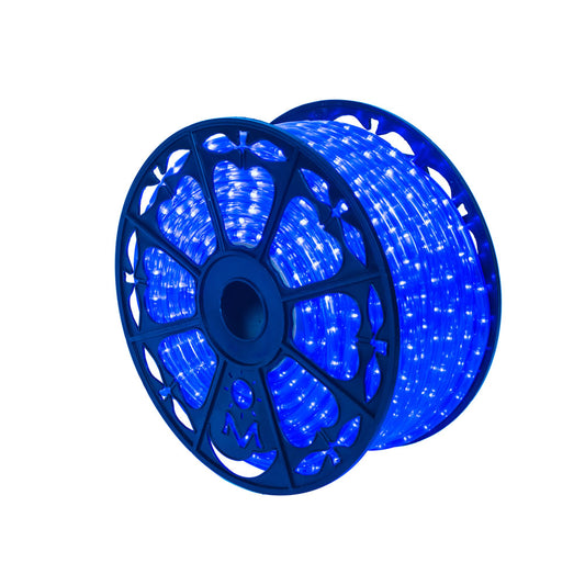 Vickerman 150' x .5" Blue LED Rope Light Spool 120 Volt.