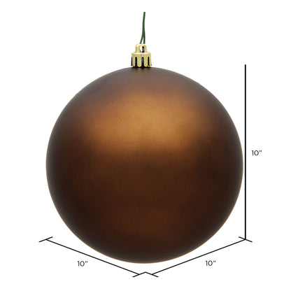 Vickerman 10" Mocha Matte Ball Ornament