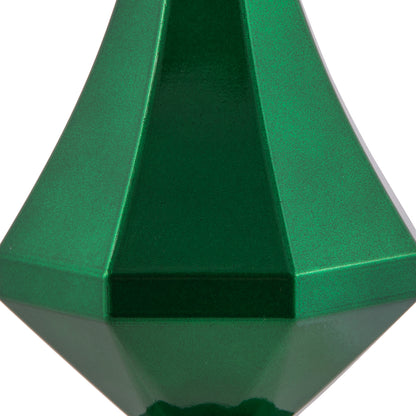 Vickerman 8" Green Candy Finish Diamond Finial Ornament Pack of 2