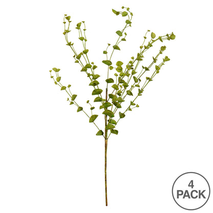 Vickerman 27" Artificial Green Eucalyptus Spray. Includes 4 sprays per pack.